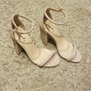 New Beige Qupid Heels